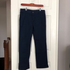 Chaps boys navy dress pants 16 husky EUC